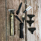 Професійна машинка для стрижки голови VGR, Електрична машинка з насадкою для бороди LF-34, фото 10