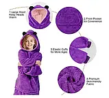 Дитяча толстовка плед худі з капюшоном і плюшевою іграшкою Huggle PETS 130-150 см Панда One Size, фото 5