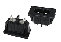 Разъём питания 220v AC - C8 -Inlet series L-KLS1-AS-222-5S под пайку Q2400