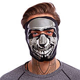 Маска лицьова вітрозахисна неопренова Chrome Skull, фото 3