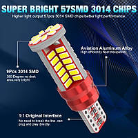 Світлодіодна лампа T10 57SMD 3014Chip 2,3 Вт зі світлодіодів W5W лампочки номерного знака