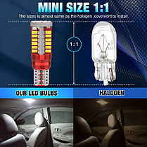 Світлодіодна лампа T10 57SMD 3014Chip 2,3 Вт зі світлодіодів W5W лампочки номерного знака, фото 5