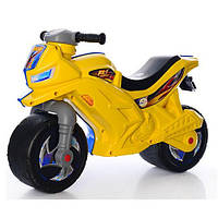 Мотоцикл-беговел 2-х колесний желто-голубой Орион 501***