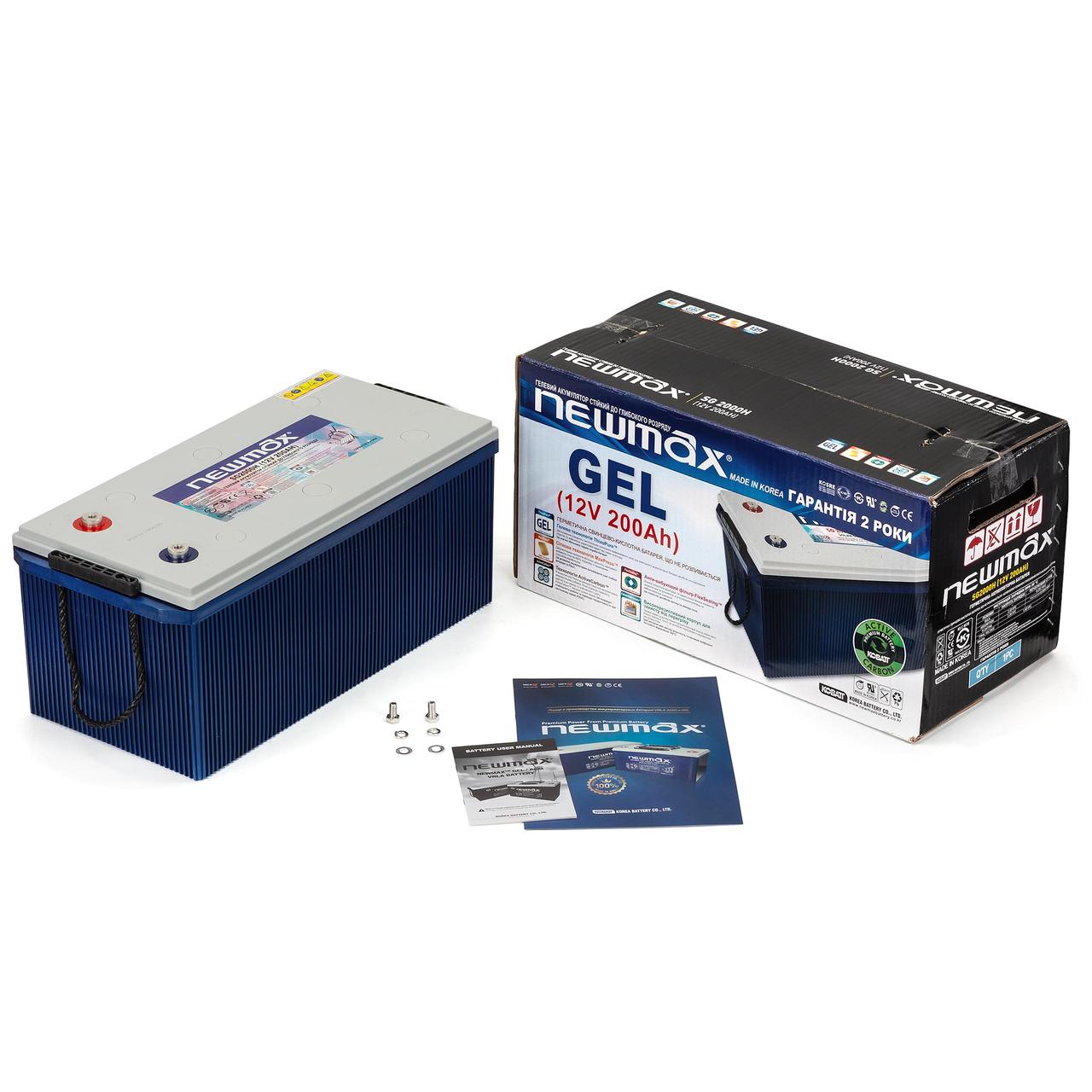 Гелевий акумулятор 200Ah Newmax 12V