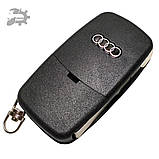 Викидний ключ корпус A8 Audi 3 кнопки CR2032 4D0837231A 4D0837231, фото 3