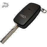 Викидний ключ корпус A8 Audi 3 кнопки CR2032 4D0837231A 4D0837231, фото 4
