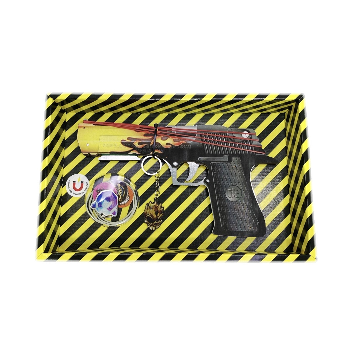 Дерев'яний гумкостріл-пістолет "DESERT EAGLE BLAZE" із STANDOFF 2, іграшкова зброя