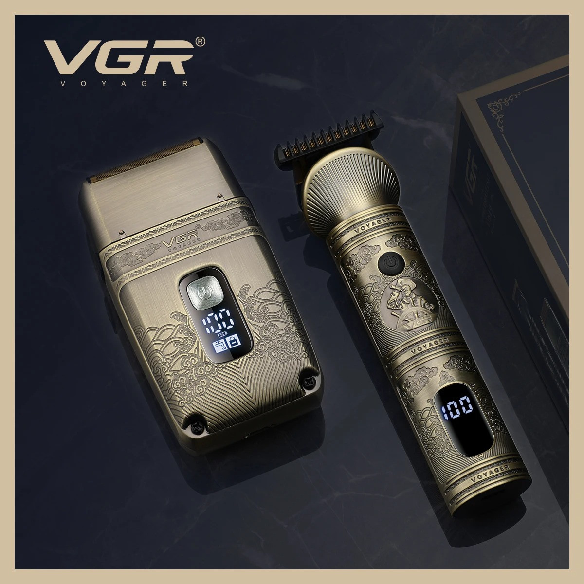 Набір для стриження та гоління VGR V-649 Shaver Set шейвер для гоління, тример для бороди — електробритва (ST)