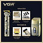 Набір для стриження та гоління VGR V-649 Shaver Set шейвер для гоління, тример для бороди — електробритва (ST), фото 5
