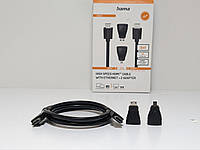 Високошвидкісний кабель HDMI Hama з Ethernet 1,5 м + 2 адаптери HDMI  HA54561