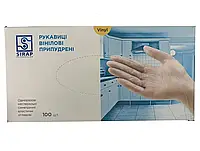 РАСПРОДАЖА, Виниловые перчатки Sirap, XL (9-10), прозрачные, 100 шт