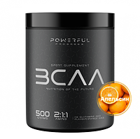 Аминокислоты BCAA Бсаа Powerful Progress BCAA 2:1:1 Instant 500 г со вкусом апельсин