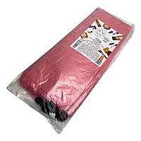 Чехлы полиэтиленовые для педикюрной ванночки с резинкой, Panni Mlada, размер 50х70 см, розовые, 100 шт