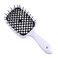 Щетка для волос, Janeke Superbrush, (оригинал), цвет: белый з черным, 1 шт
