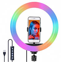 Кольцевая лампа Ring Light RGB LED MJ-33 238 диодов 33 см - без штатива