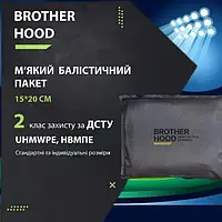 Поліетиленова пластина 2 клас ДСТУ.М'який балістичний пакет 15х20 см СВМПЕ.Бічний захист для камербанду.