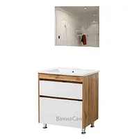 Комплект мебели в ванную с текстурой 70 см шириной Юввис Венера 41369-42369