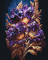 Картина по номерам 40×50 см Kontur.Чудесные цветы с красками металлик DS0570