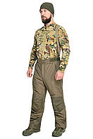 Тактичні зимові штани з підтяжками WinTac ARCTIC STORM АRMY OLIVE