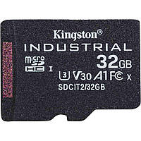 Карта пам'яті Kingston 32GB microSDHC Industrial C10 A1 pSL C Card Single Pack w/o Adapter SDCIT2/32GBSP