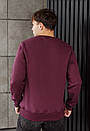 Базовий бордовий світшот Staff bordo basic fleece, фото 3