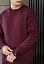 Базовий бордовий світшот Staff bordo basic fleece, фото 4