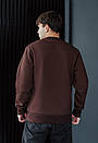 Теплий коричневий світшот Staff brown basic fleece, фото 3