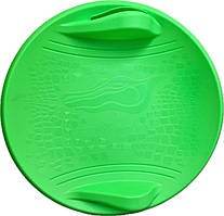 Санки-льодянка/ Крижанка/Арілка/пластикові санки/ Круглі якісні санки "Alligator", зелені ORG