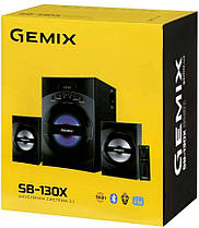 Колонки Gemix SB-130X Black (20 Вт + 2х8 Вт), фото 3