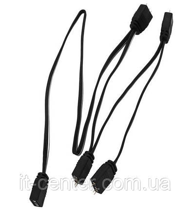 Розгалужувач живлення вентиляторів ID-Cooling FS-04 ARGB Splitter 1-4, фото 1