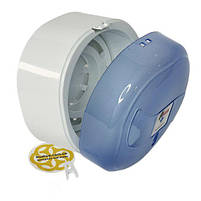 Тримач для туалетного паперу з замком MINI з бічним витягуванням, блакитний прозорий Afacan Plastik, фото 2