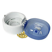 Тримач для туалетного паперу з замком MINI з бічним витягуванням, блакитний прозорий Afacan Plastik, фото 4