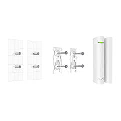 Кріпильна панель Ajax SmartBracket для DoorProtect white