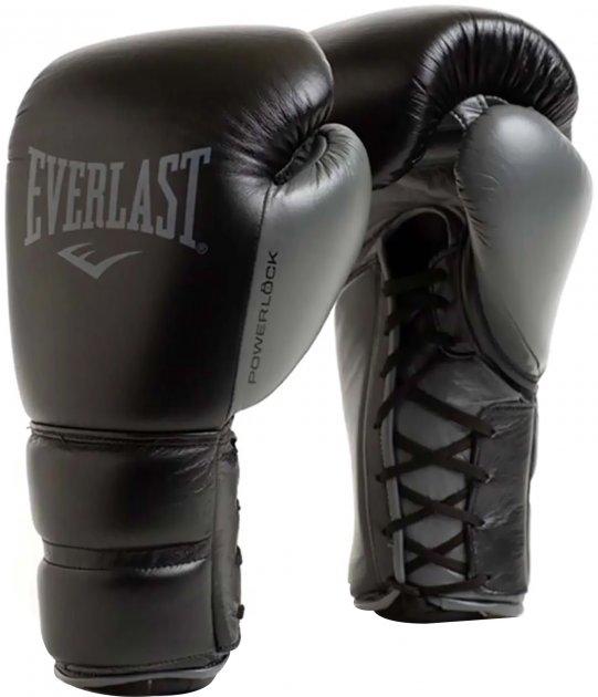 Боксерські рукавиці Everlast Powerlock 2 Pro Lace Чорний 14 унцій (896910-70-314 14)