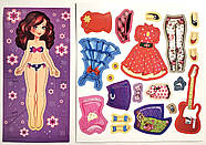 БАГАТОРАЗОВА АППЛІКАЦІЯ Одяг для красуні! "Співачка" | Набір для творчості, фото 2