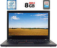 Ноутбук Lenovo ThinkPad T470 / 14" (1920x1080) IPS / Intel Core i7-6600U (2 (4) ядра 2.6 - | всё для тебя