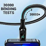 Дата кабель Acefast MFI C6-01 USB-C to Lightning zinc alloy digital display braided (1.2m), фото 5