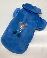 Шубка куртка для собак голубой 29х46 см