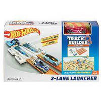 Подвійний пускач Hot Wheels Хот вілс Track Builder 2 Lane Launcher DJD68