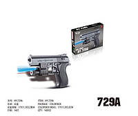 Игрушка Пистолет арт.SM729A (192шт) пульки,батар.,лазер,фонарик,в коробке 17*11,3*3,2см от style & step