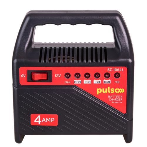 Автомобільний зарядний пристрій PULSO BC-10641 6-12V 4A/10-60AH світлодіод