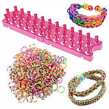 Набір резинок для плетіння браслетів 12 кольорів зі станком та гачком (60381), фото 2