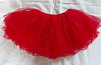 Карнавальная юбка фатиновая детская красная