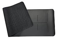 Килимок для йоги професійний EasyFit Pro каучук 5 мм Чорний, фото 3