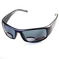 Очки BluWater Bifocal-1 (+2.0) Polarized (gray) черная бифокальная линза с диоптриями