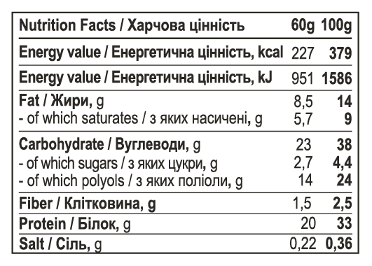 Protein Bar - 12x60g Chocolate Caramel - фото 2 - id-p2046515669