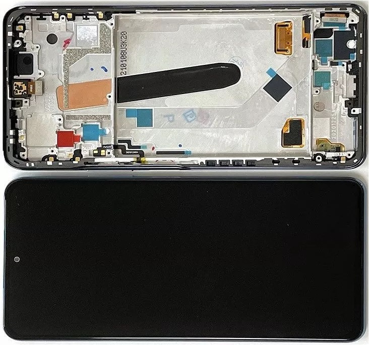 Дисплей Xiaomi Poco F3 модуль в зборі з тачскріном і рамкою, Original, чорний