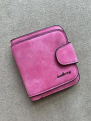Baellerry forever mini/жіночий замшевий гаманець, baellerry foreve рожевий