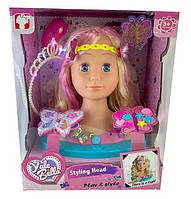 Кукла-голова для зачісок манекен для зачісок та макіяжу, світловий ефект, з аксесуарами, в кор. /8/ YL888D-1 rish