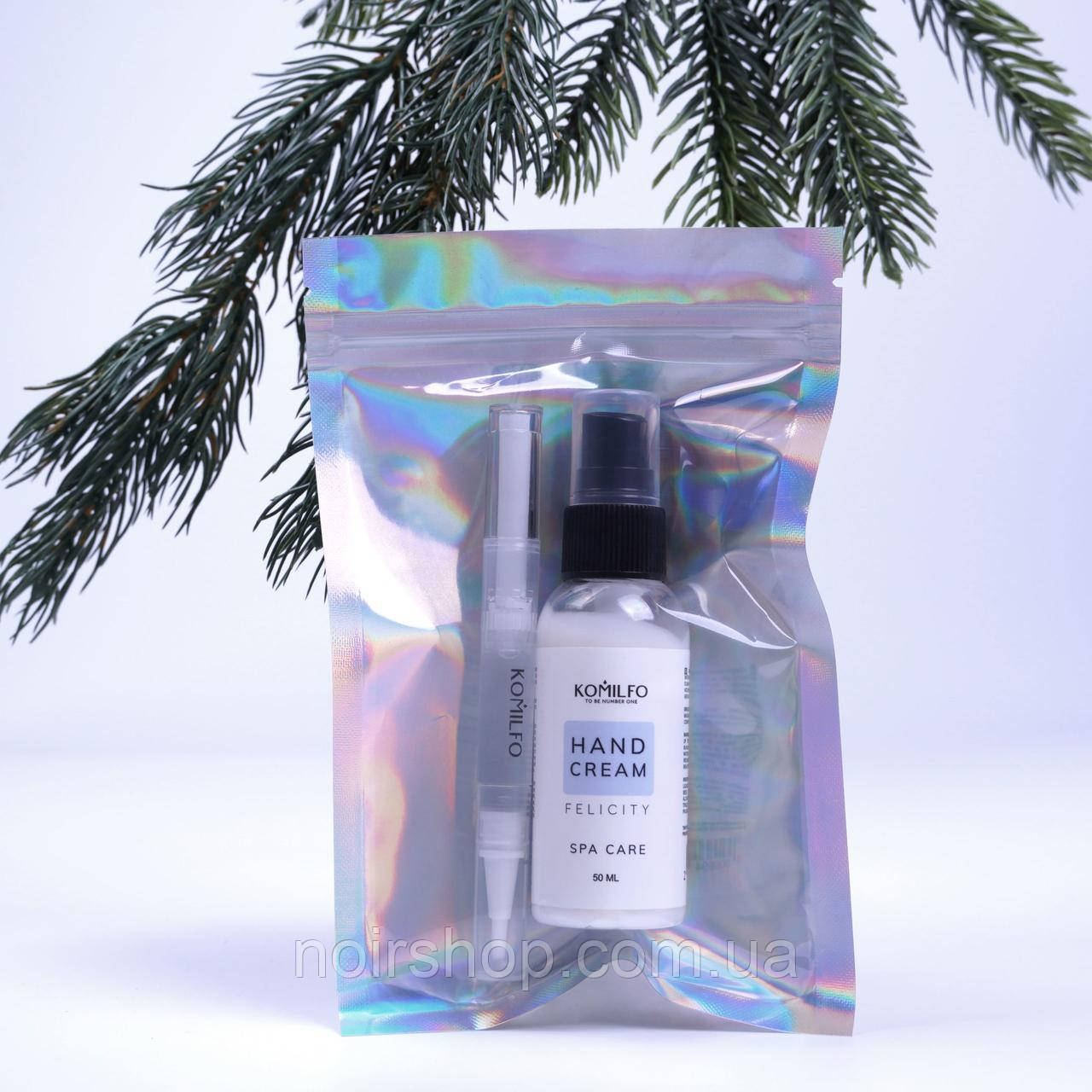 Komilfo Gift Spa Care Крем для рук, 50 мл і олія для кутикули “Felicity”, 2 мл